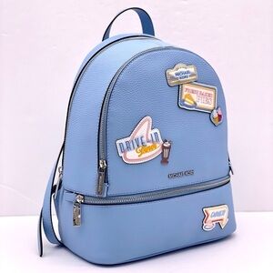 Michael Kors Medium Embellished Backpack Light Sky